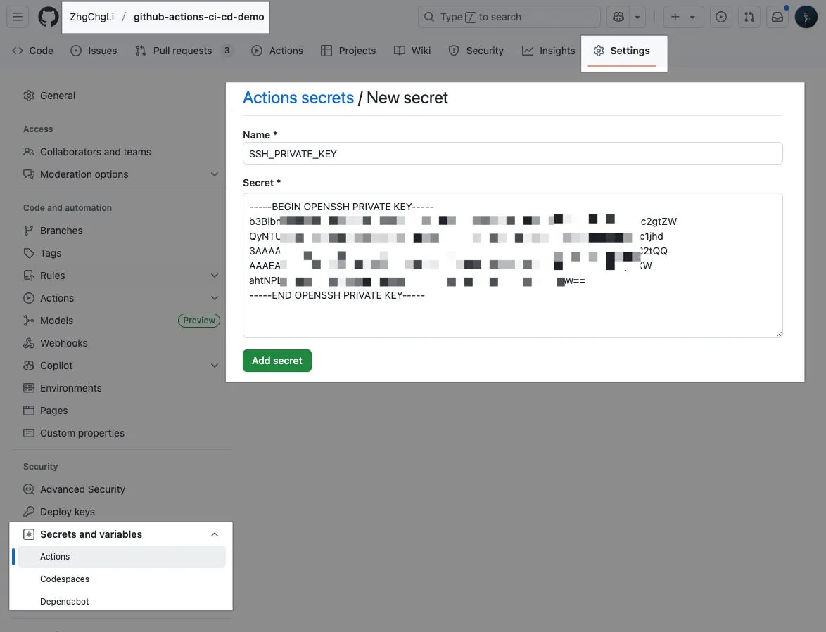 github-actions-ci-cd-demo Repo
